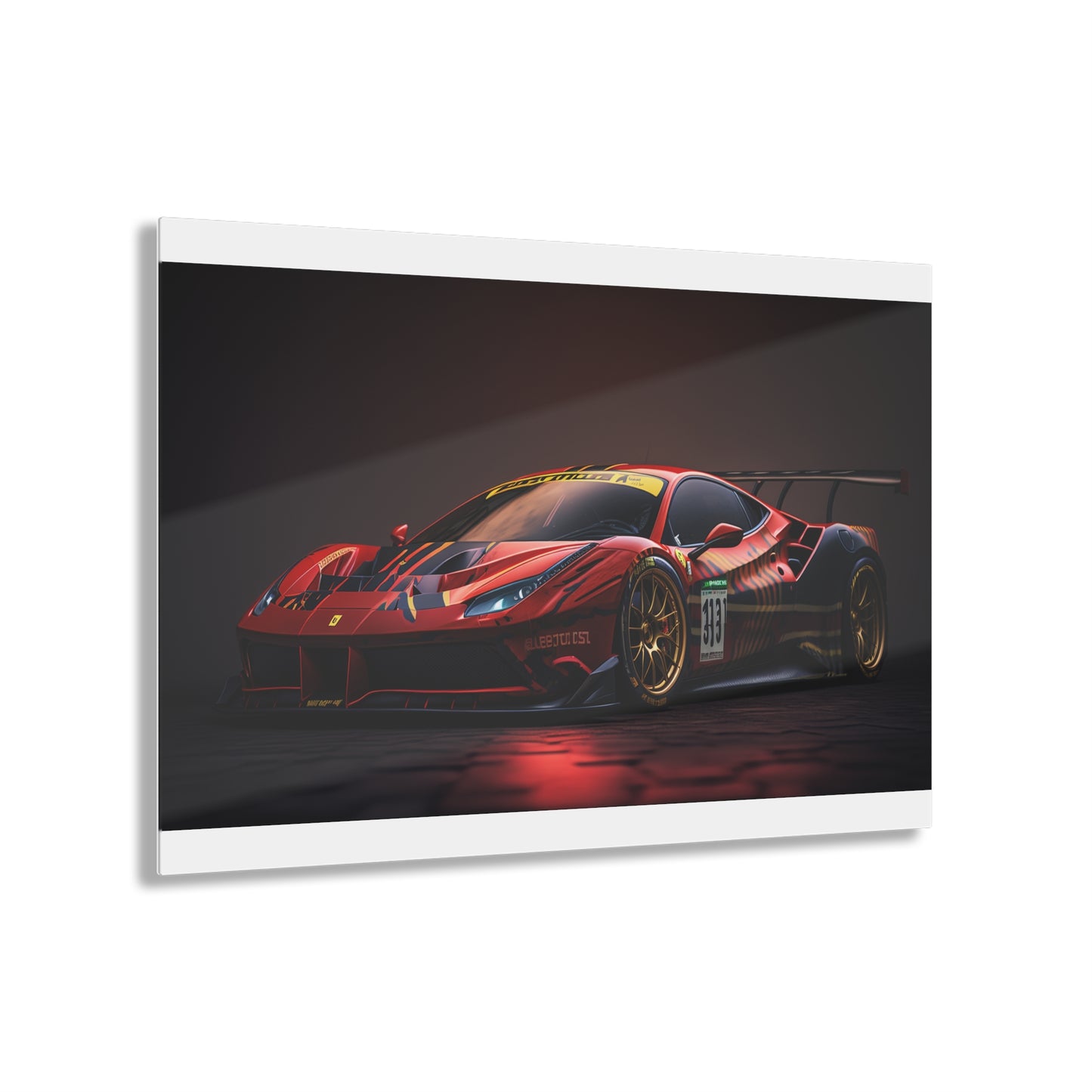 Acrylic Prints Ferrari Red 1