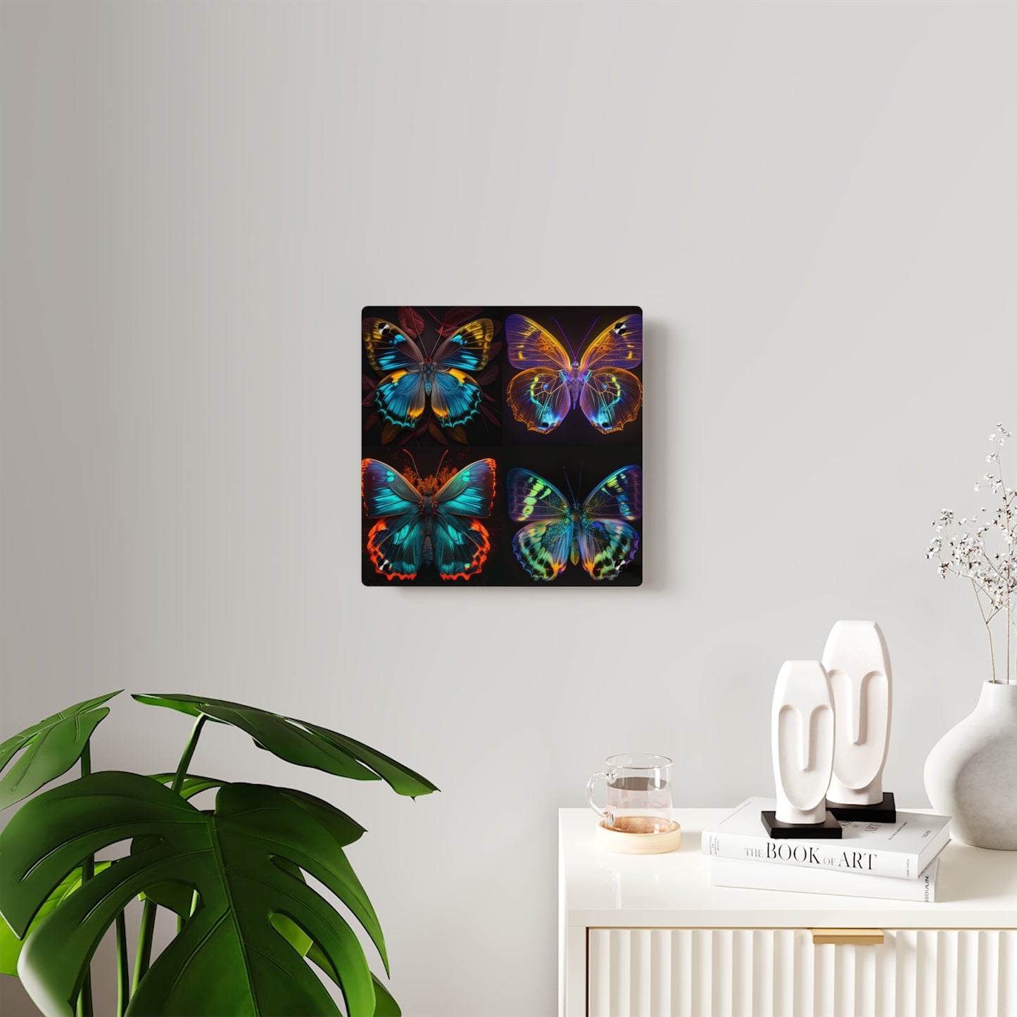 Acrylic Wall Art Panels Neon Butterfly Flair 5