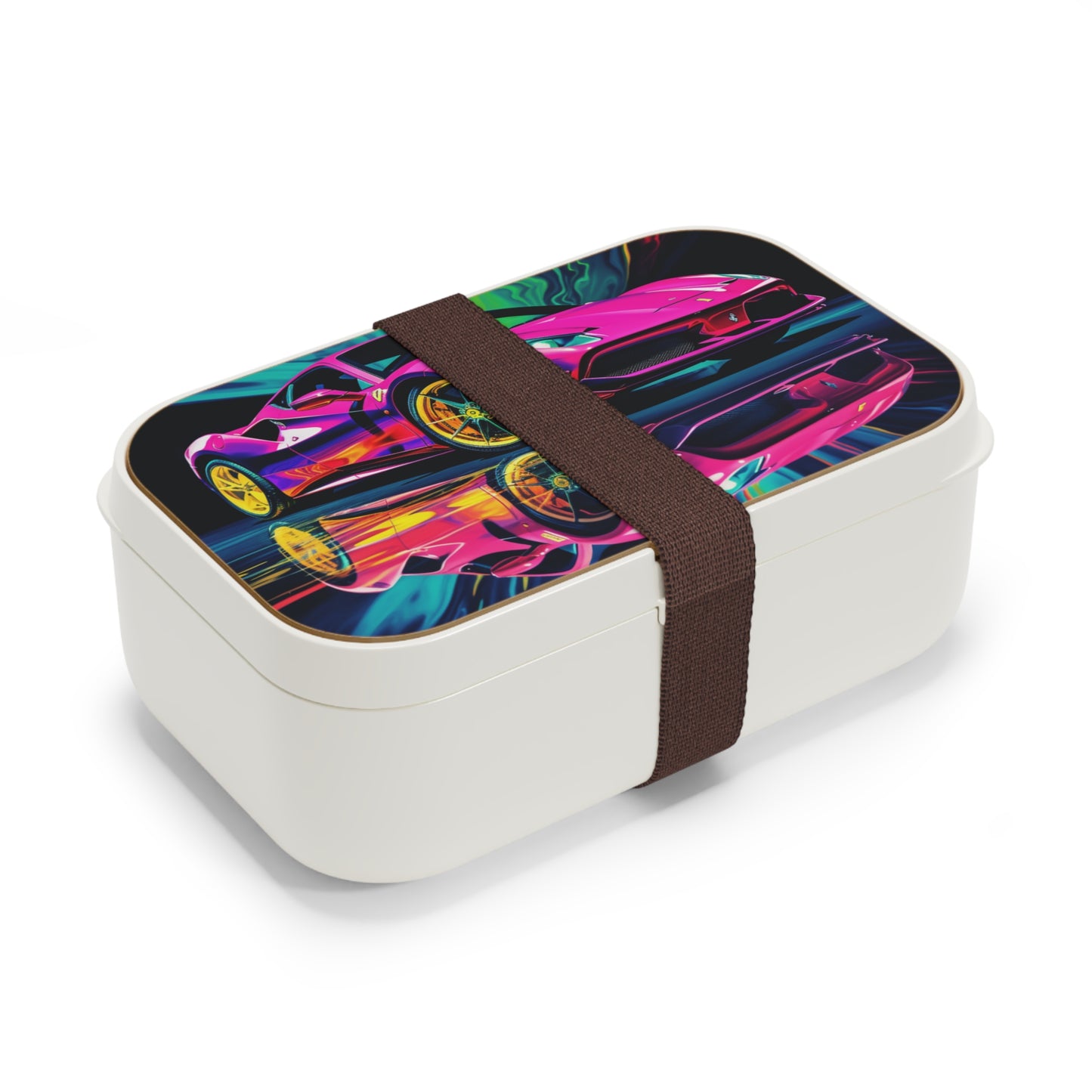 Bento Lunch Box Pink Ferrari Macro 4