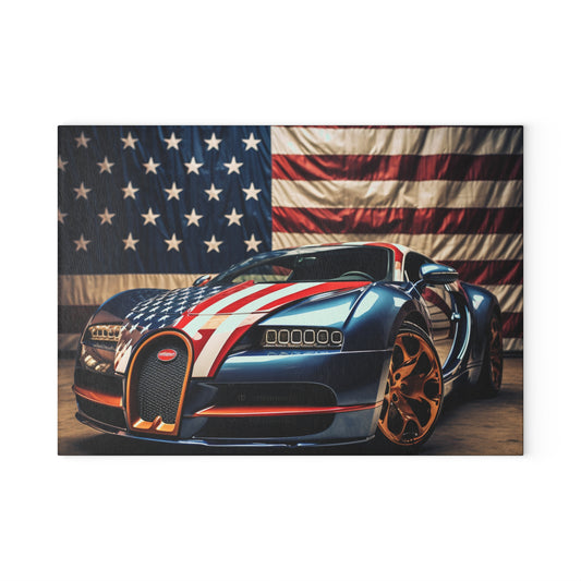 Glass Cutting Board Bugatti Flag American 4