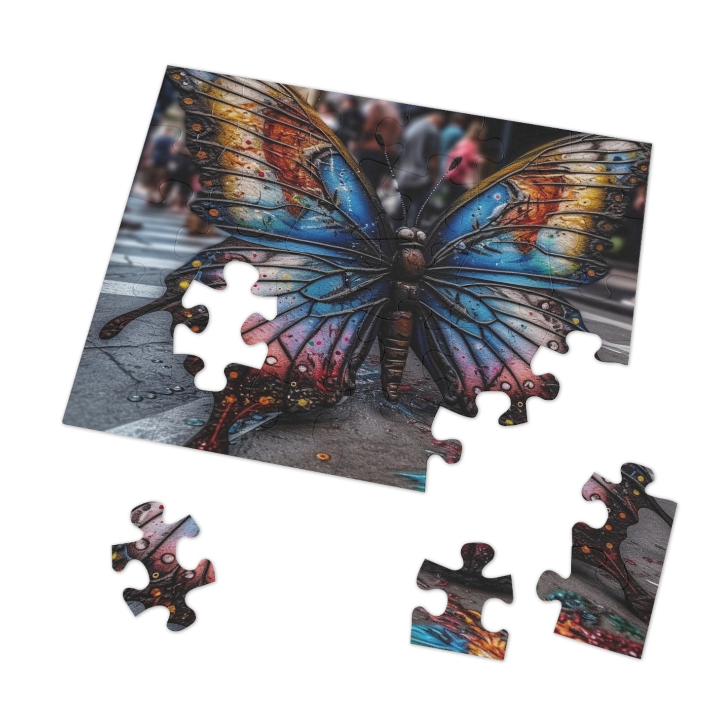 Jigsaw Puzzle (30, 110, 252, 500,1000-Piece) Liquid Street Butterfly 4