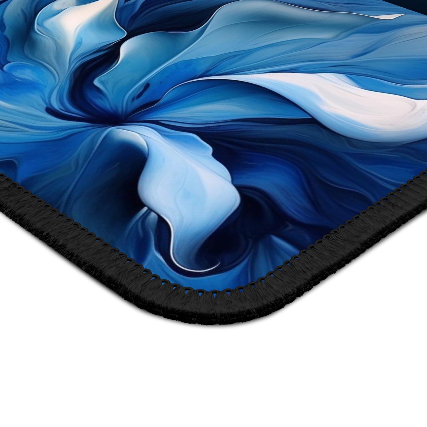 Gaming Mouse Pad  Abstract Blue Tulip 5
