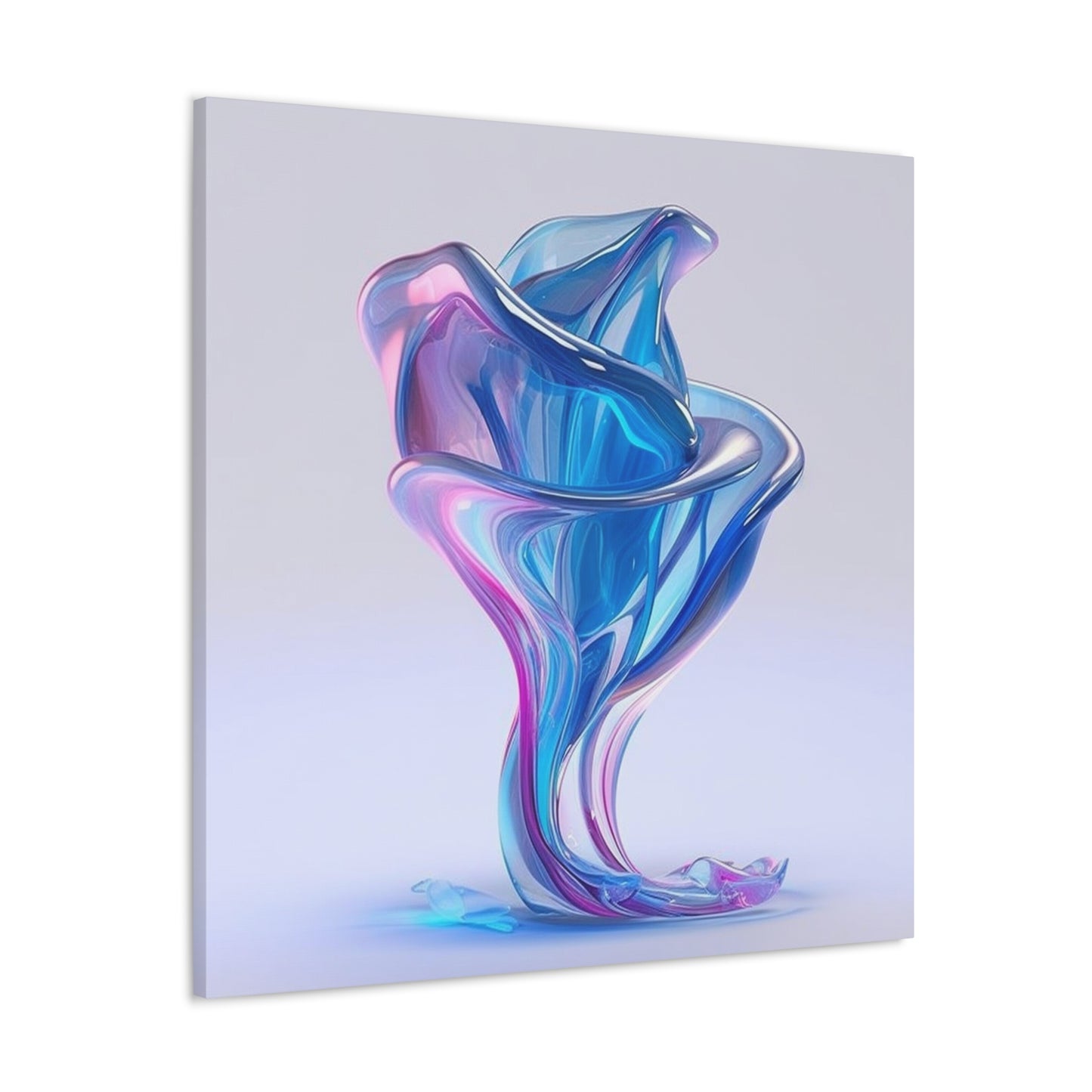 Canvas Gallery Wraps Pink & Blue Tulip Rose 2