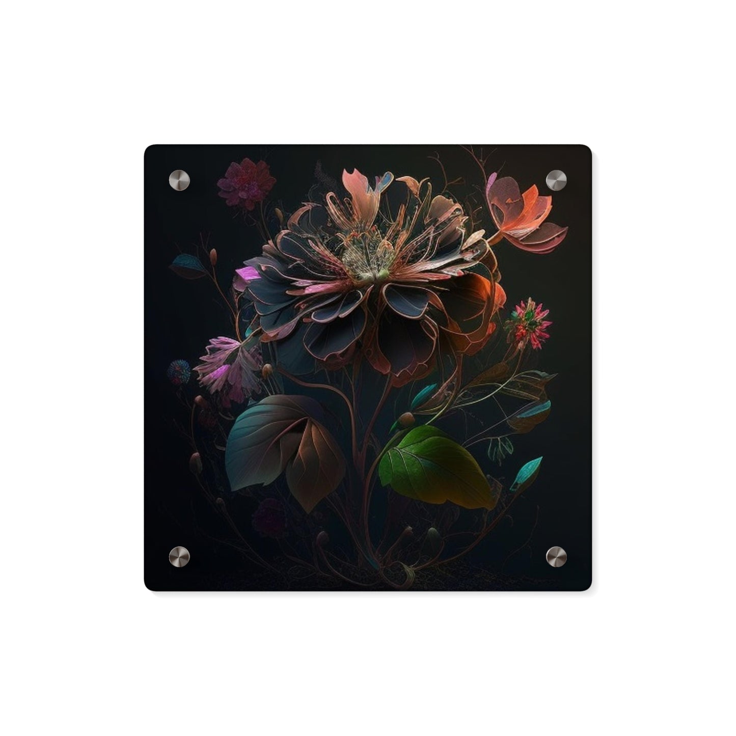 Acrylic Wall Art Panels Flower Arangment 2