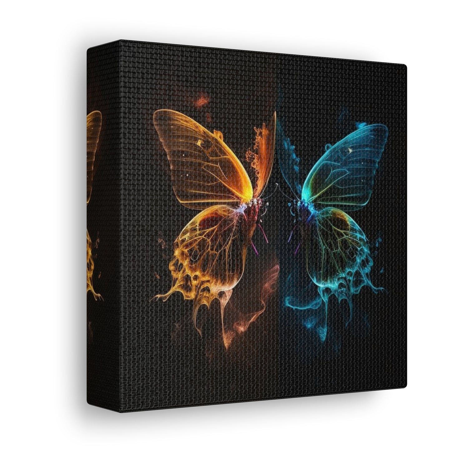 Canvas Gallery Wraps Kiss Neon Butterfly 1