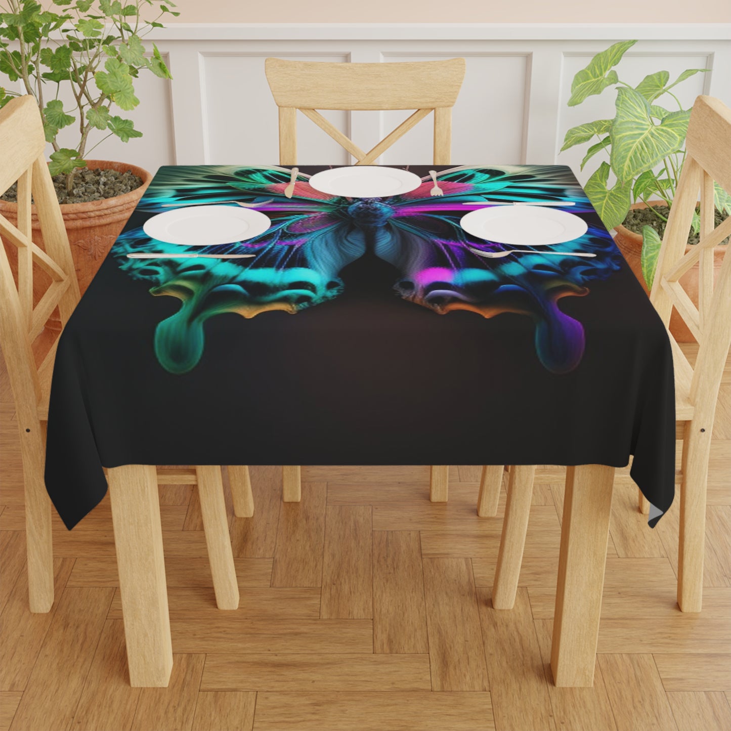 Tablecloth Neon Butterfly Fusion 1