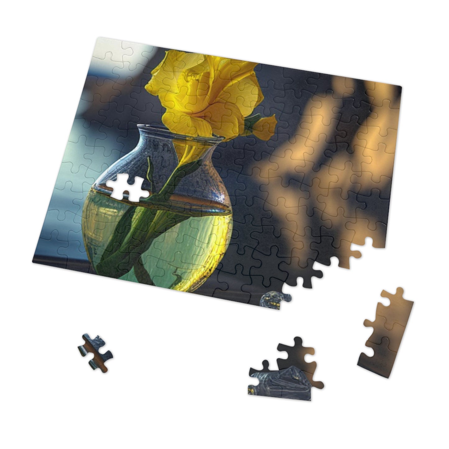 Jigsaw Puzzle (30, 110, 252, 500,1000-Piece) Yellow Gladiolus glass 3