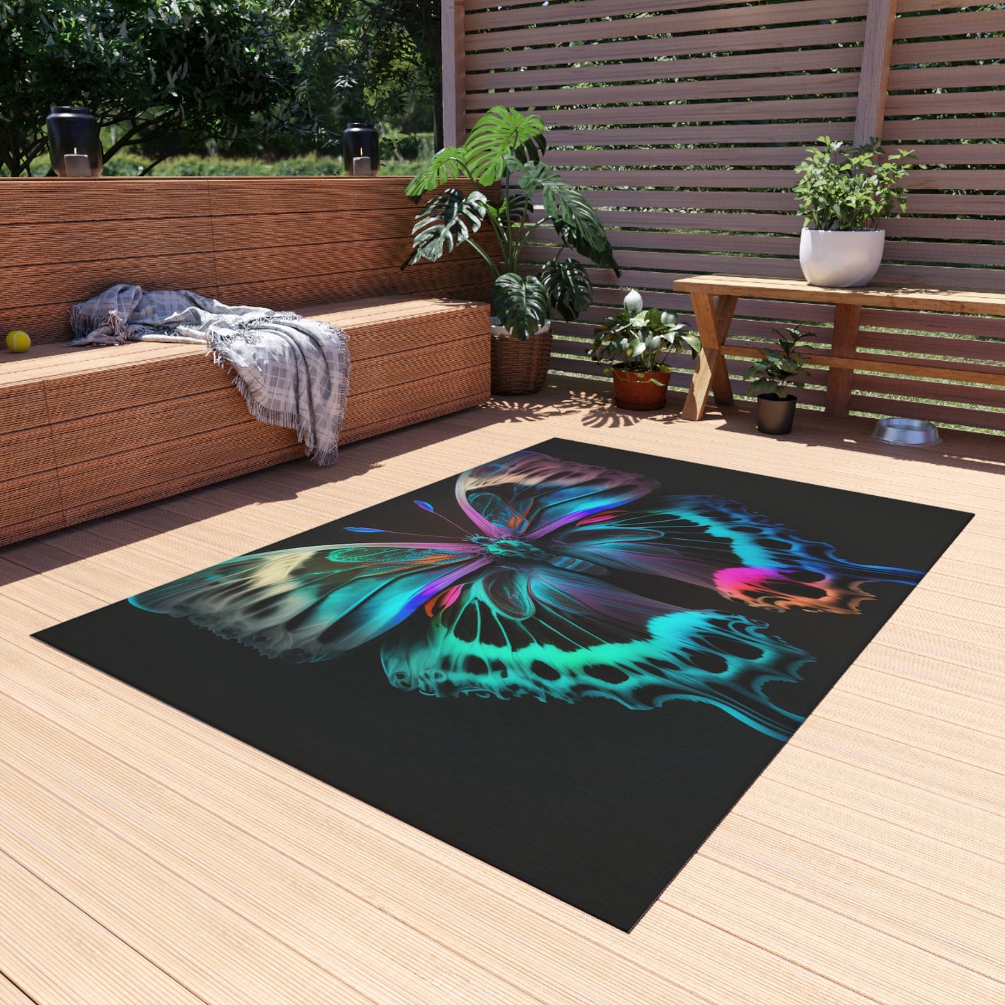 Outdoor Rug  Raw Florescent Glow 2