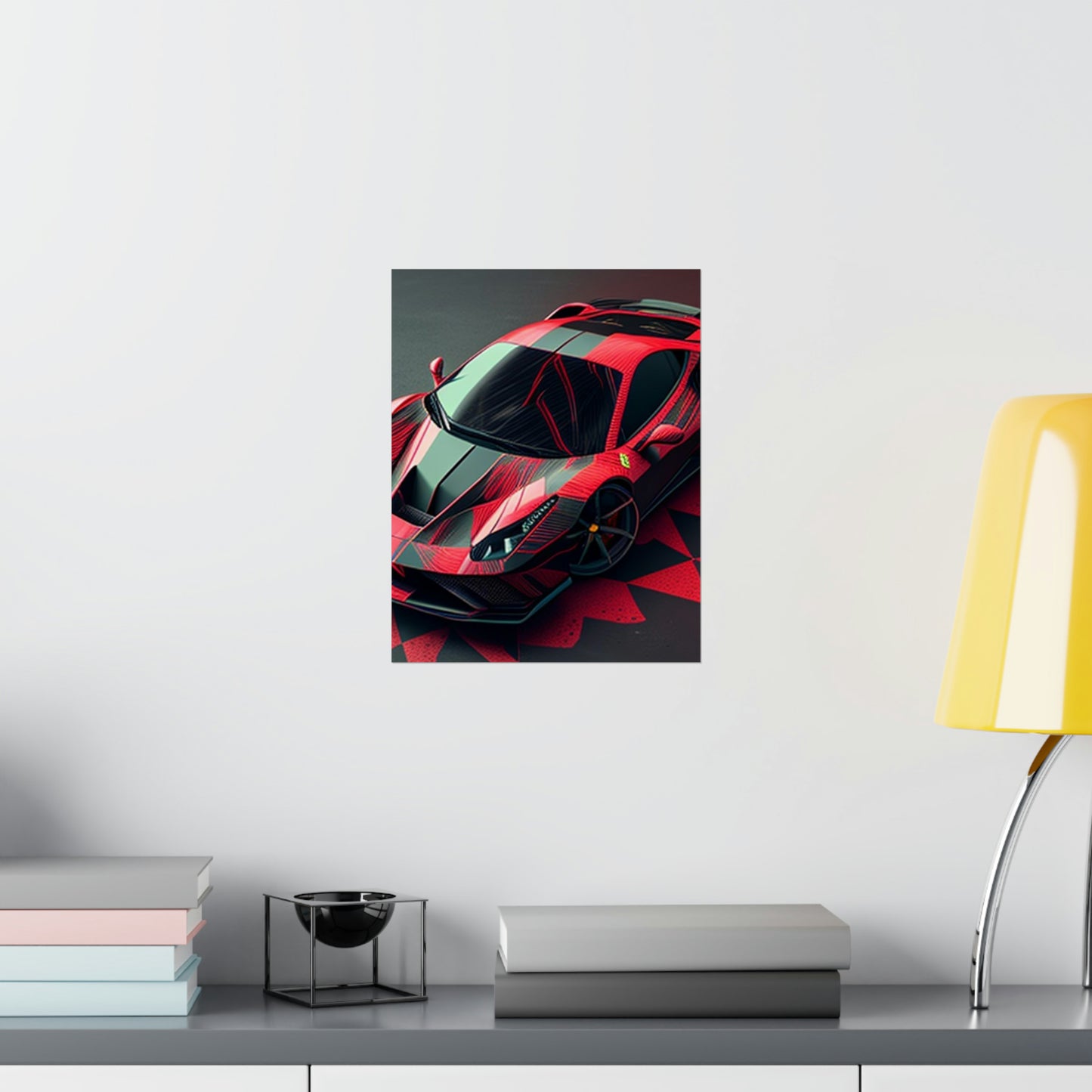 Premium Matte Vertical Posters Ferrari Hyper 2