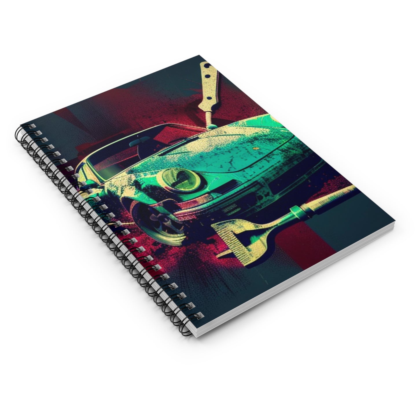 Spiral Notebook - Ruled Line Porsche Abstract 4