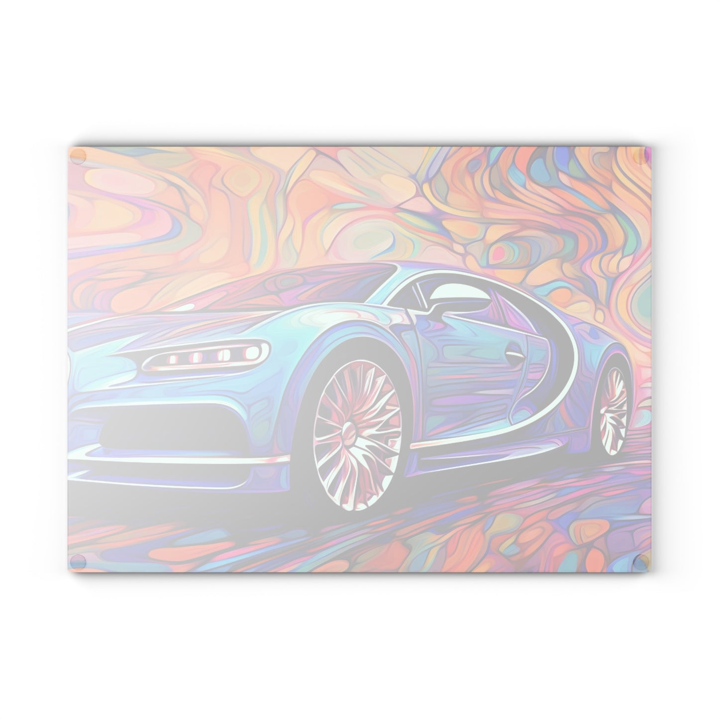 Glass Cutting Board Bugatti Abstract Concept 3
