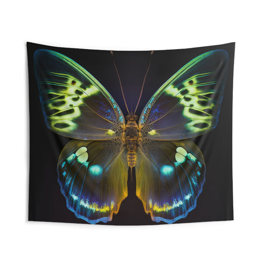 Indoor Wall Tapestries Neon Hue Butterfly 1
