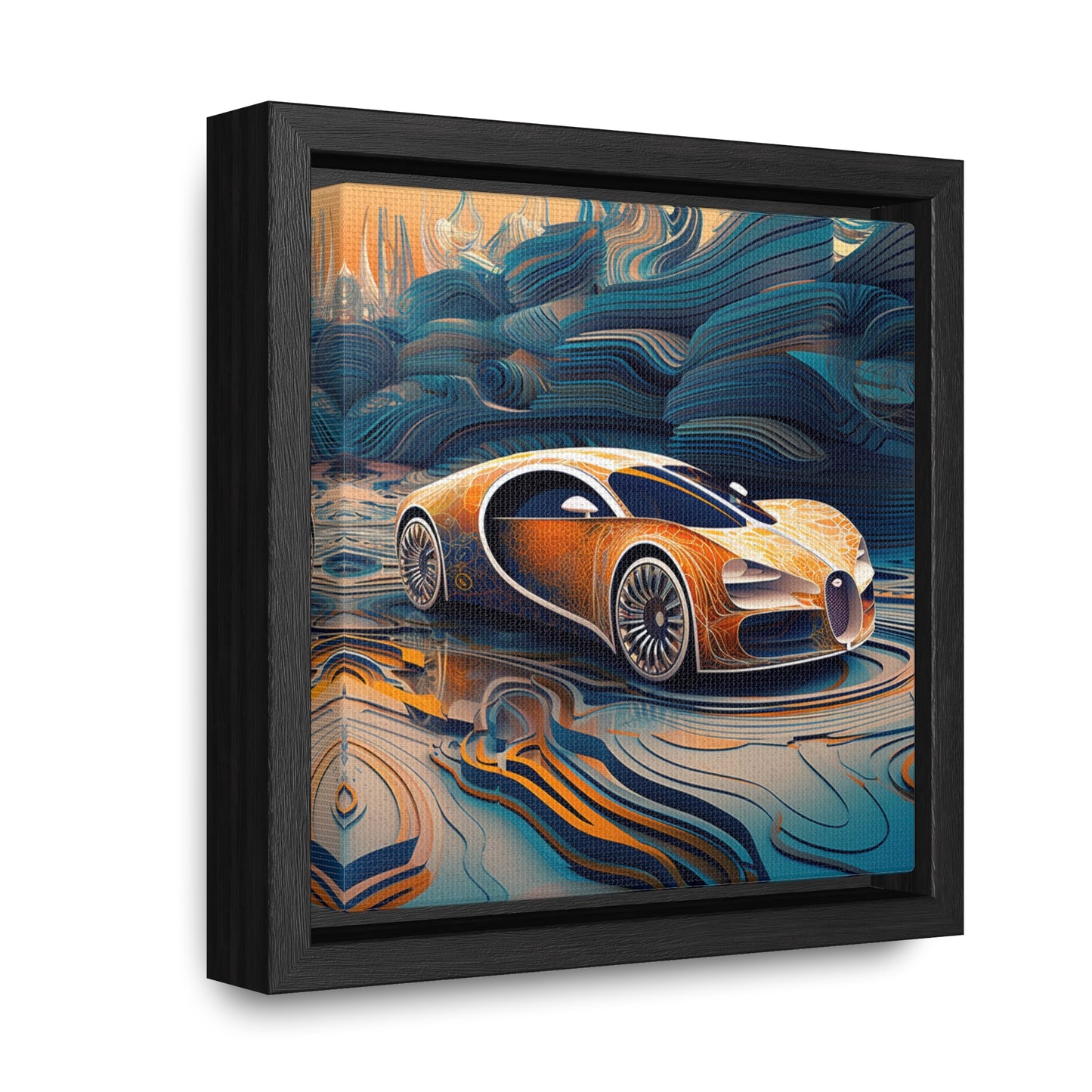 Gallery Canvas Wraps, Square Frame Bugatti Abstract Flair 1