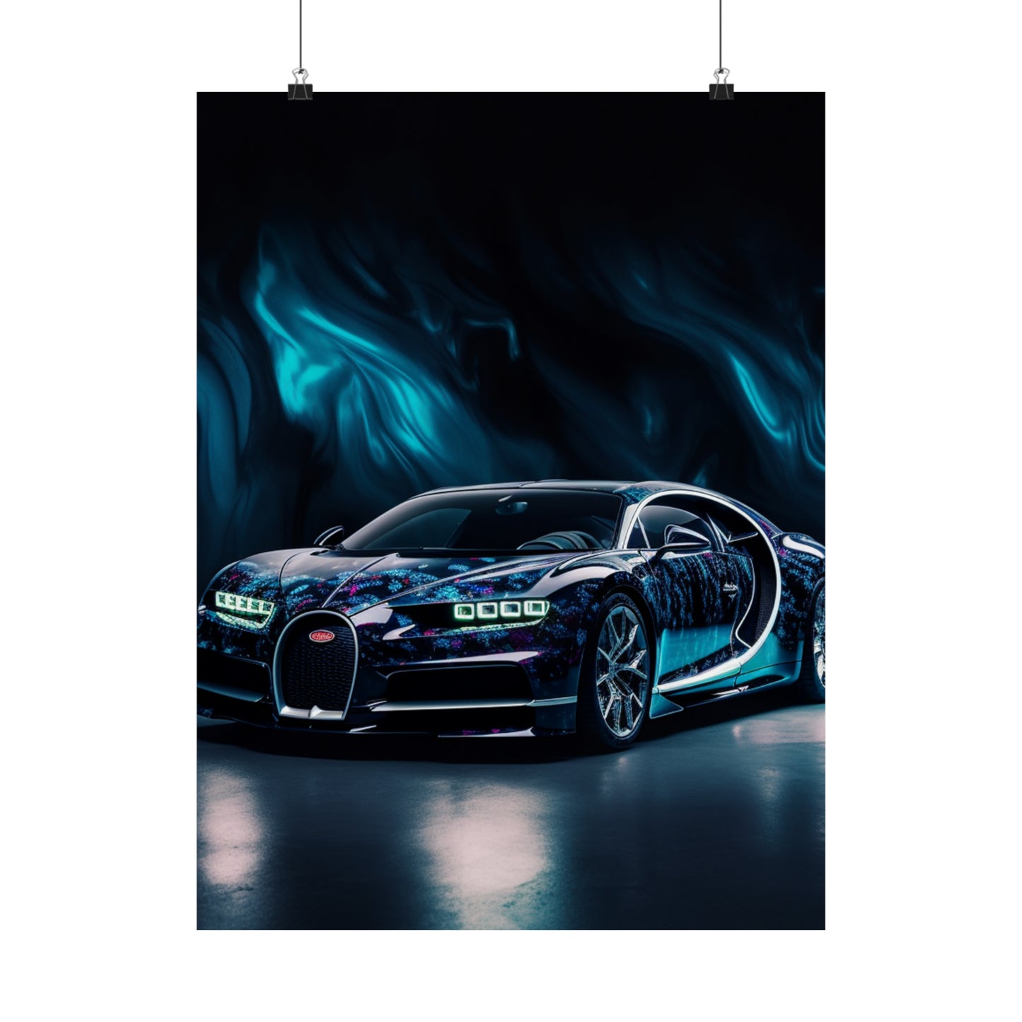 Premium Matte Vertical Posters Hyper Bugatti 1