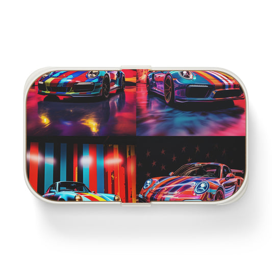 Bento Lunch Box Macro American Flag Porsche 5