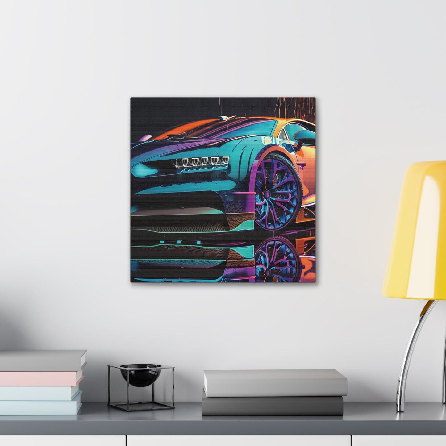 Canvas Gallery Wraps Bugatti Neon Chiron 1