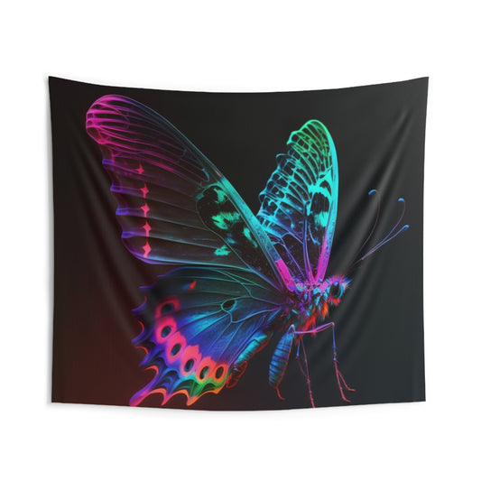 Indoor Wall Tapestries Raw Hyper Color Butterfly 1