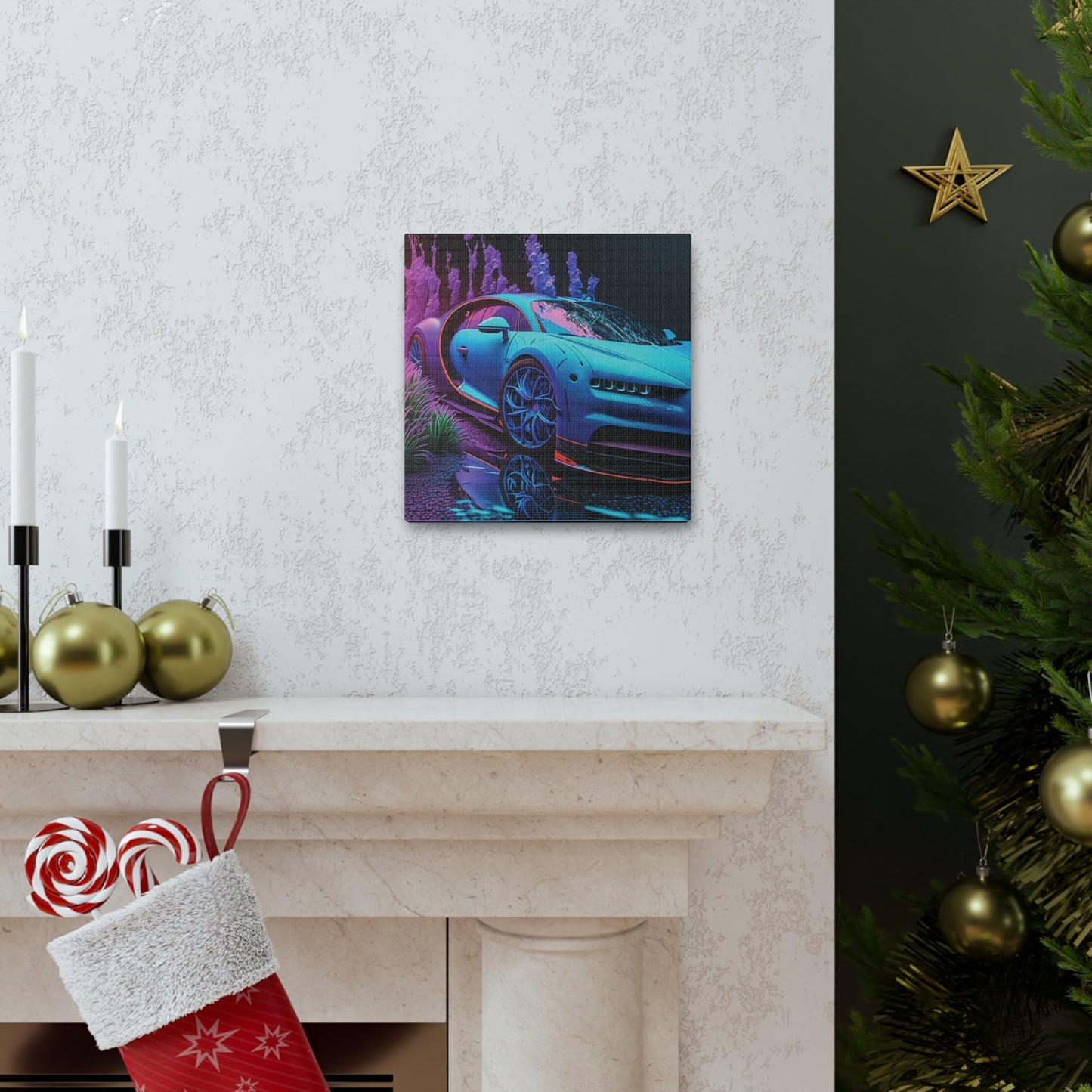 Canvas Gallery Wraps Bugatti Neon Chiron 2