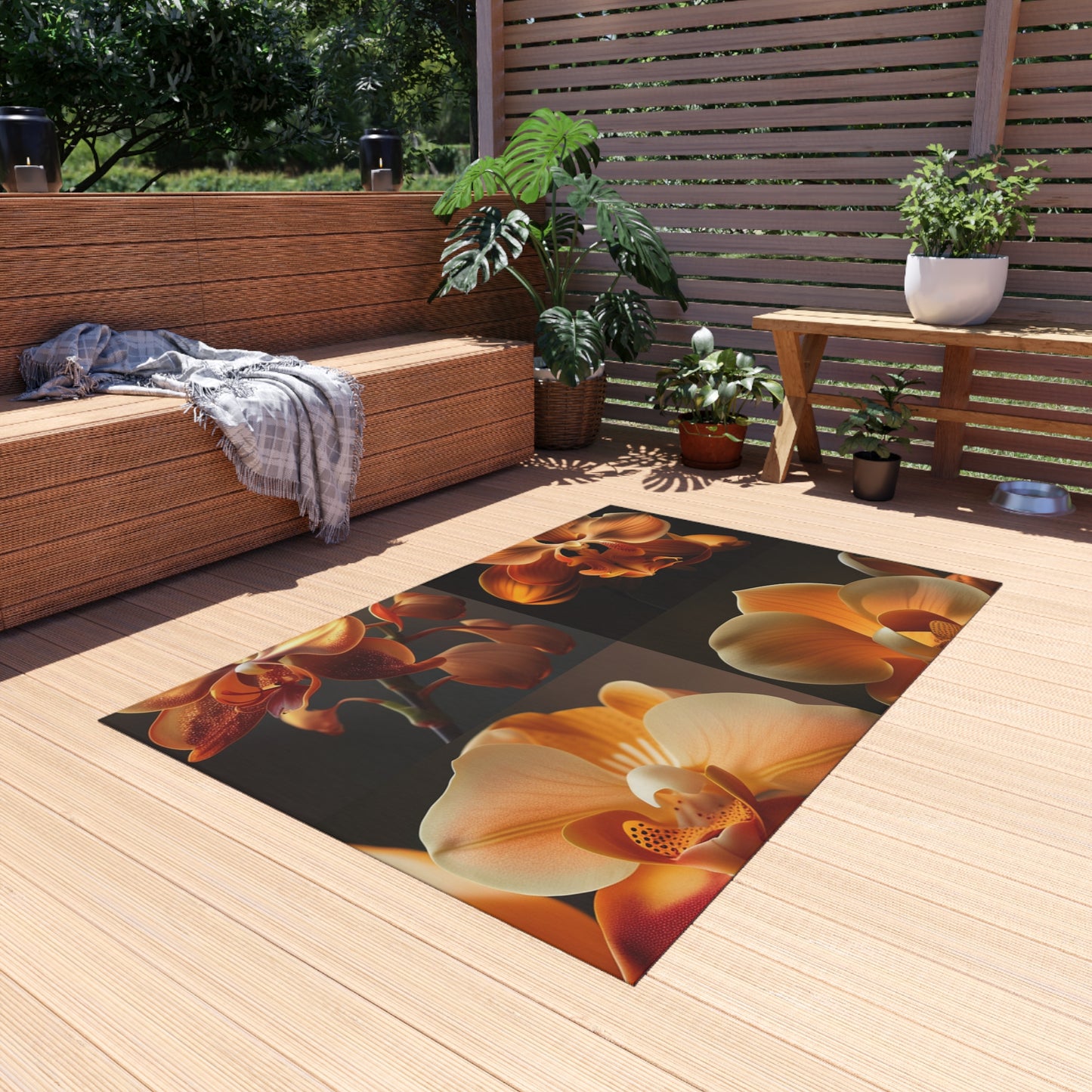 Outdoor Rug  Orange Orchid 5