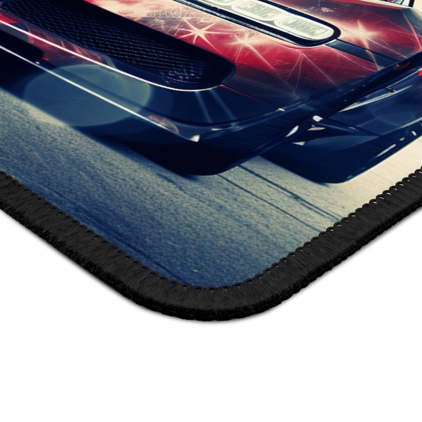 Gaming Mouse Pad  Abstract American Flag Background Bugatti 1