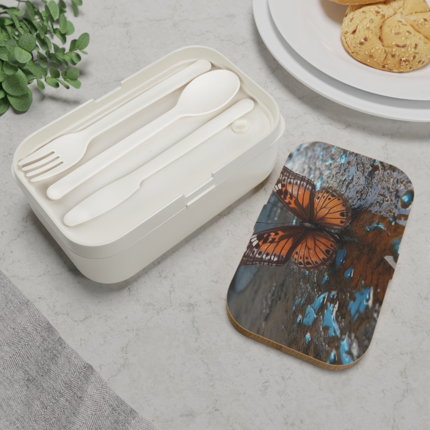 Bento Lunch Box Water Butterfly Street 2