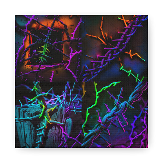 Canvas Gallery Wraps Macro Neon Barbs 5
