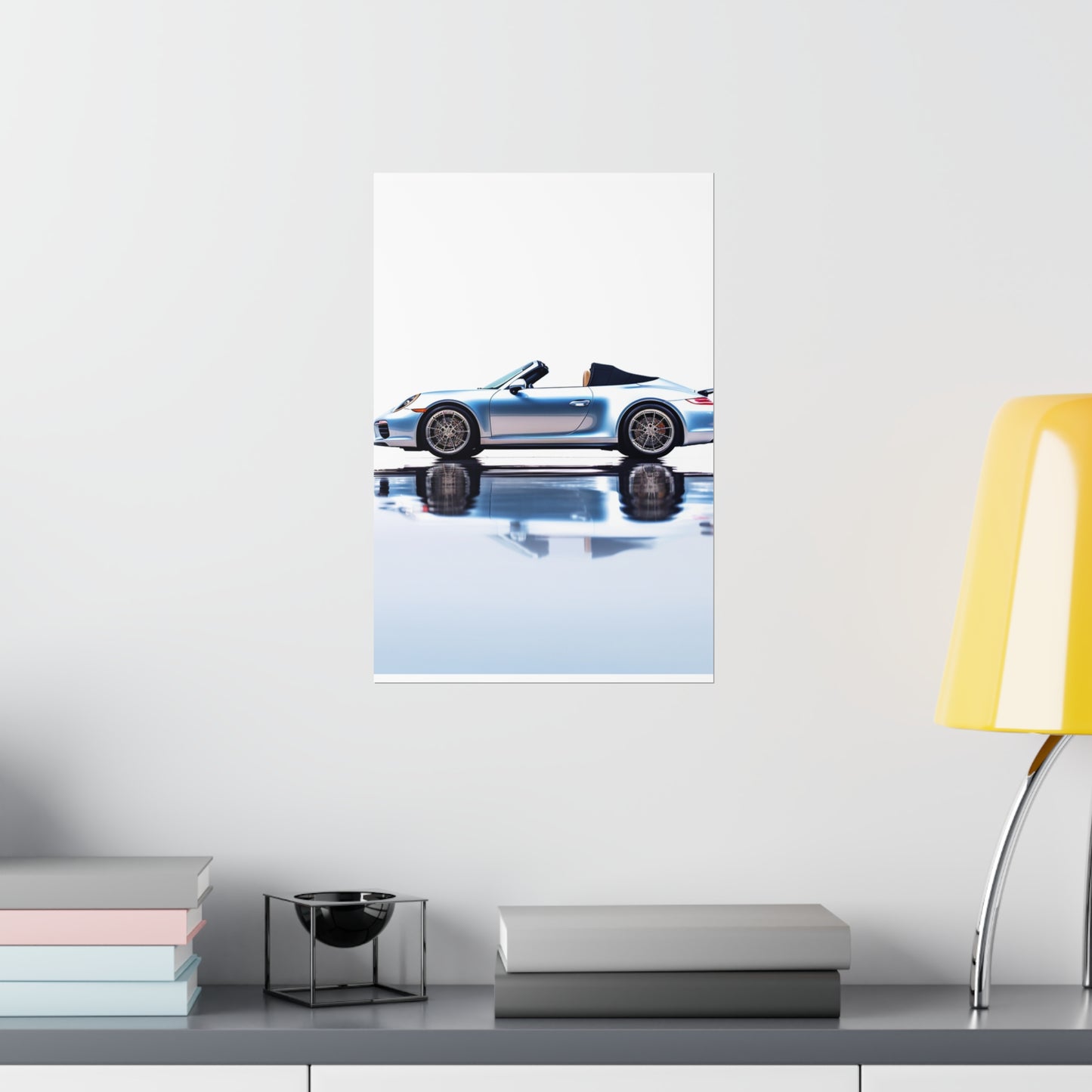 Premium Matte Vertical Posters 911 Speedster on water 1