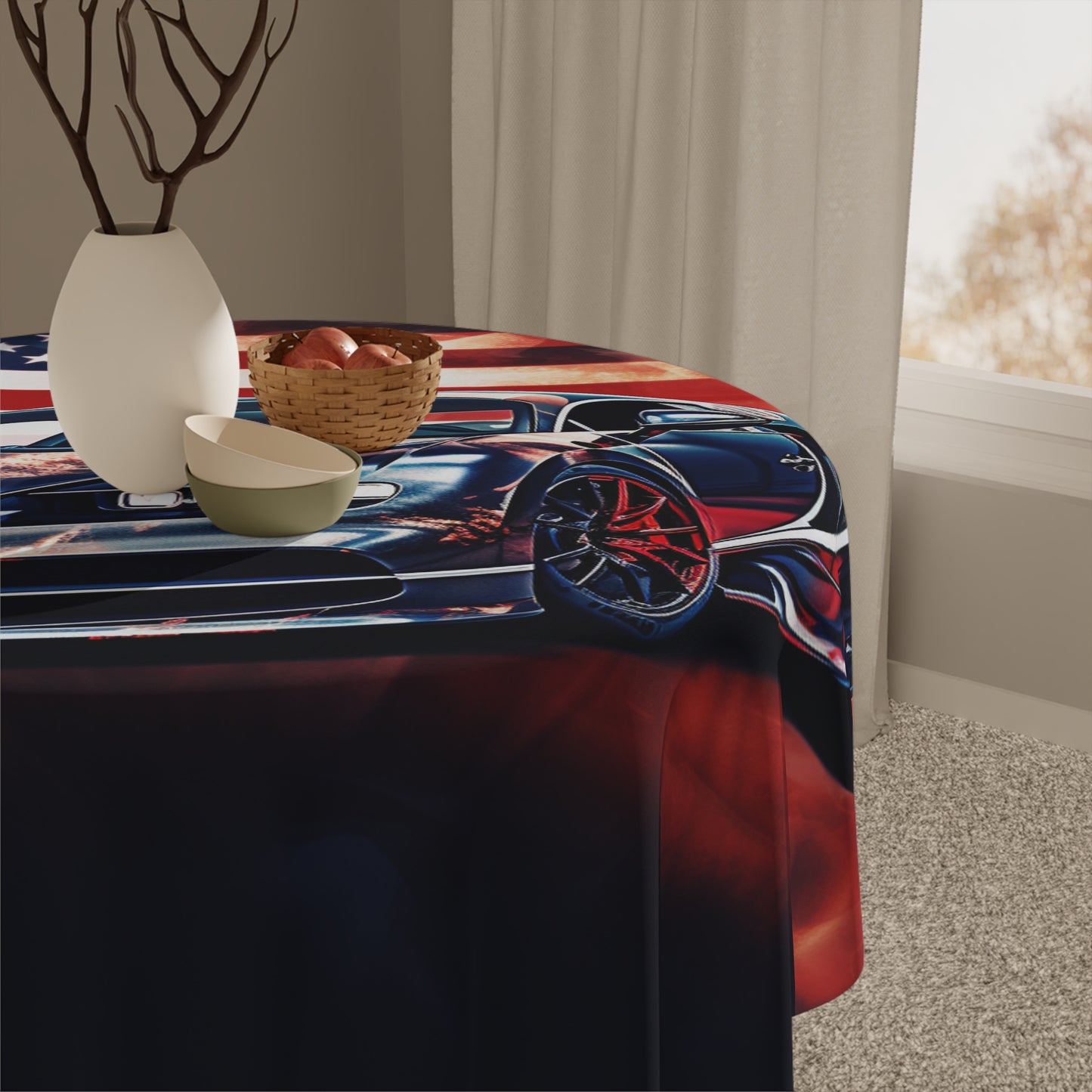 Tablecloth Abstract American Flag Background Bugatti 4