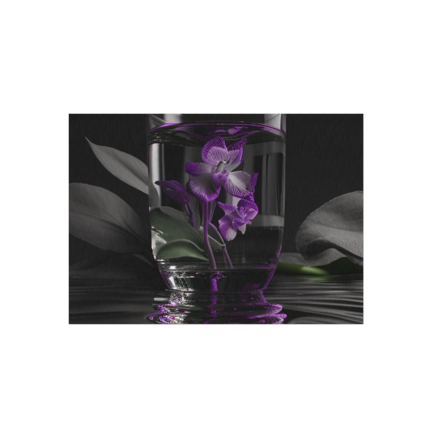Outdoor Rug  Purple Orchid Glass vase 1