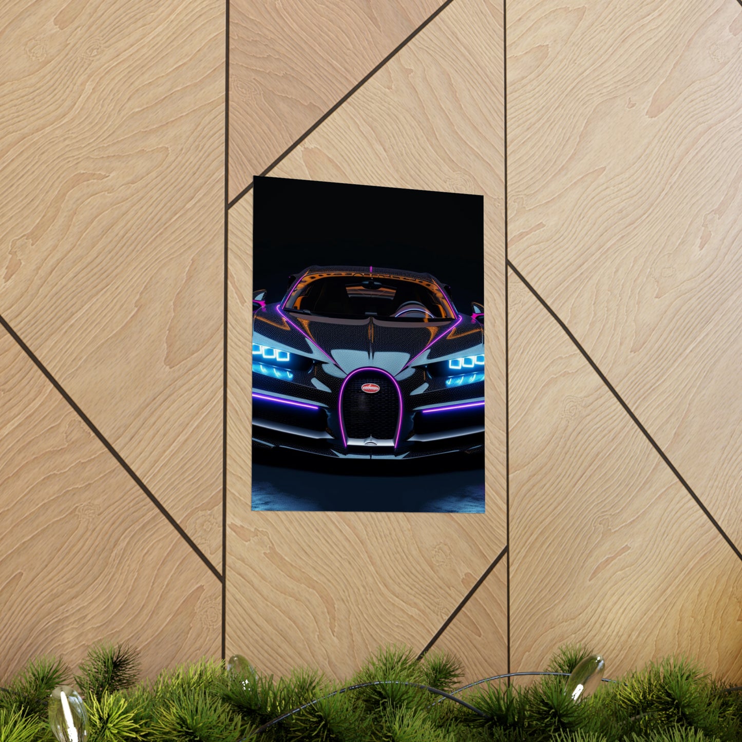 Premium Matte Vertical Posters Hyper Bugatti Chiron 2