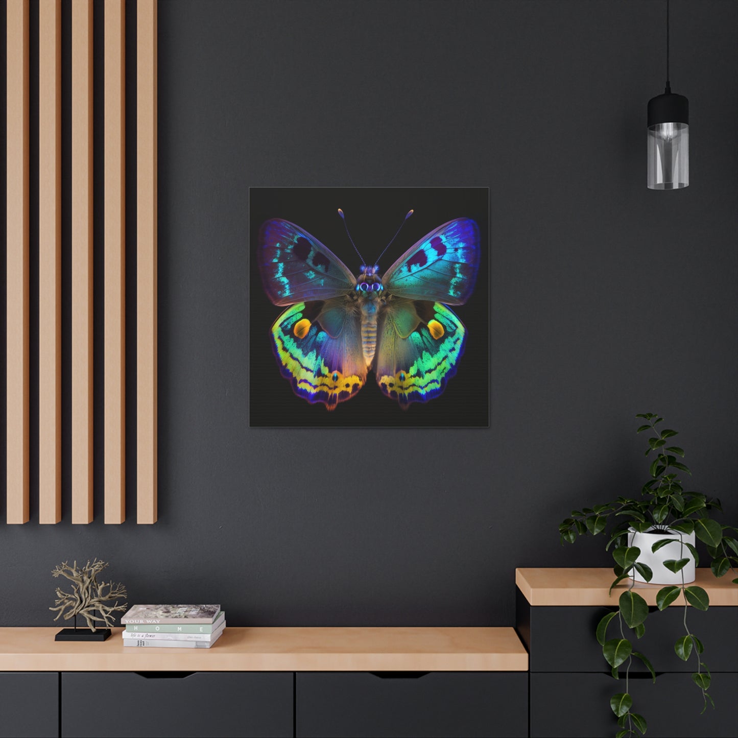 Canvas Gallery Wraps Neon Hue Butterfly 4