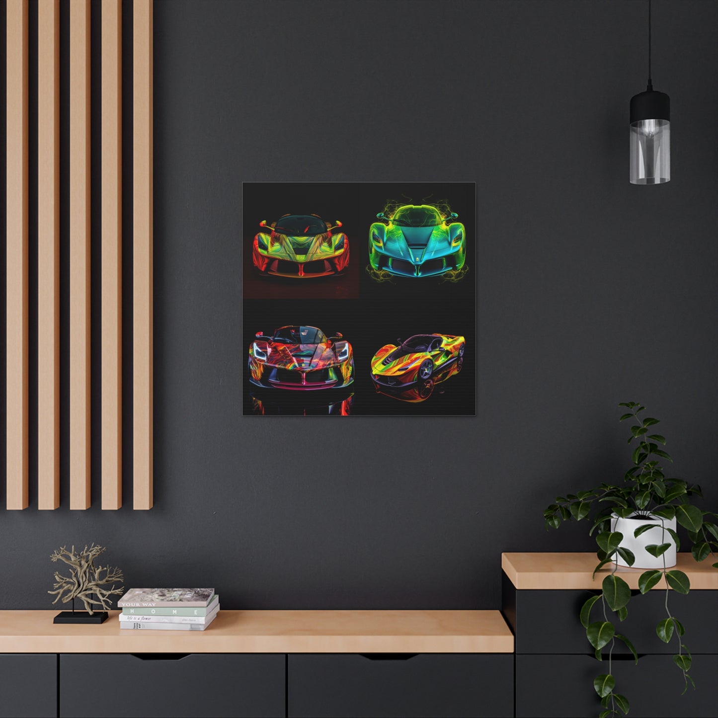 Canvas Gallery Wraps Ferrari Neon 5