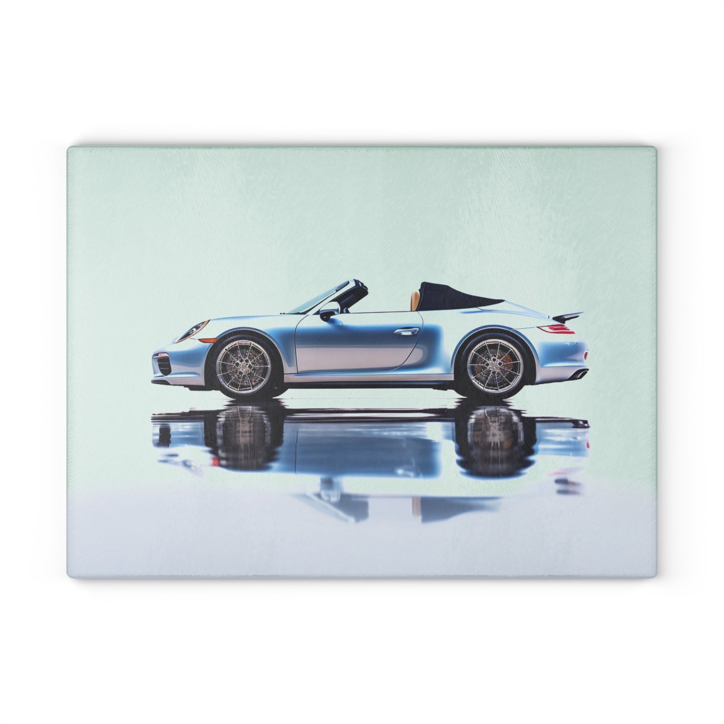 Glass Cutting Board 911 Speedster on water 1