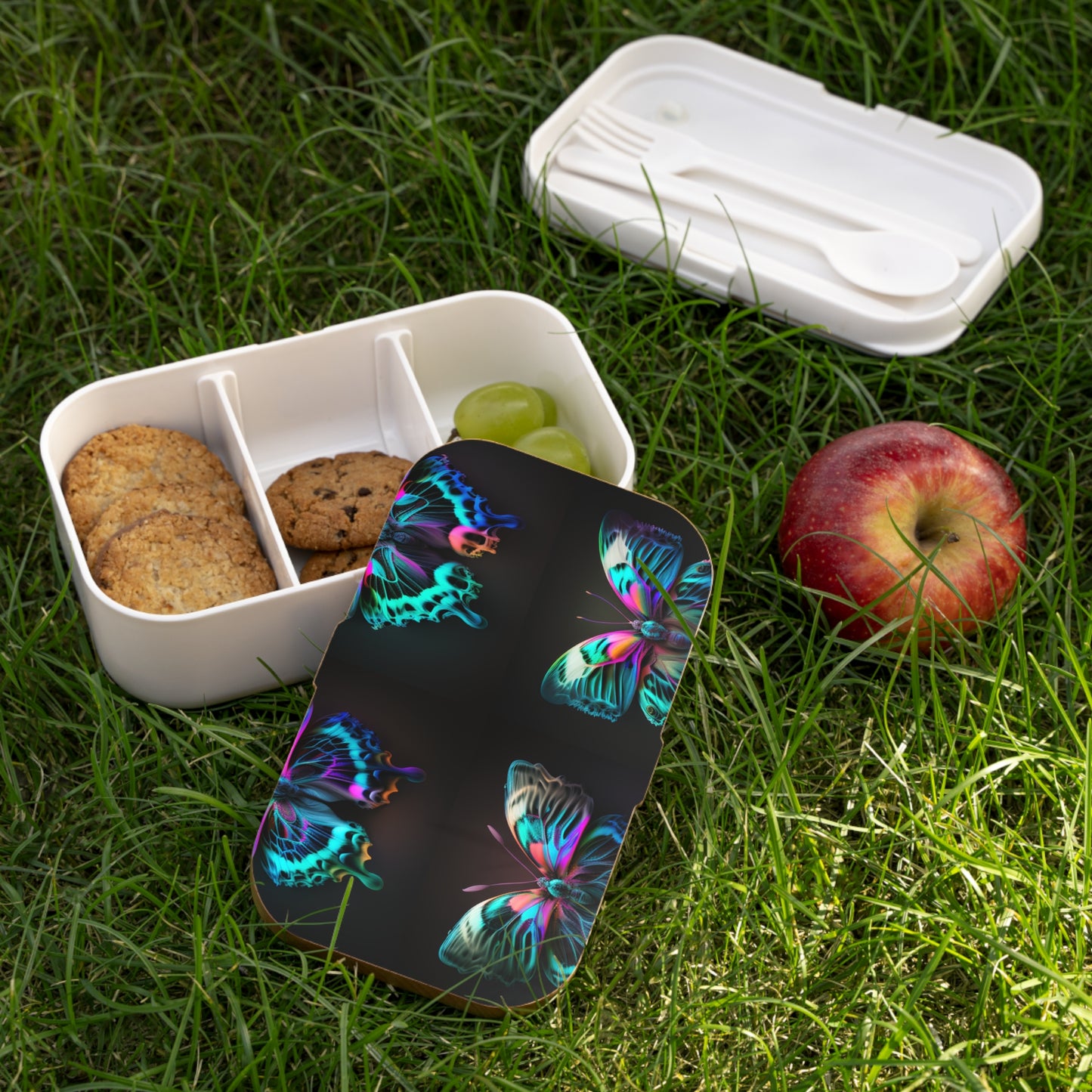 Bento Lunch Box Neon Butterfly Fusion 5