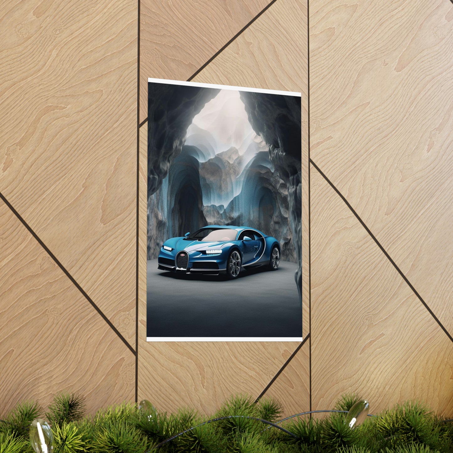 Premium Matte Vertical Posters Bugatti Real Look 2