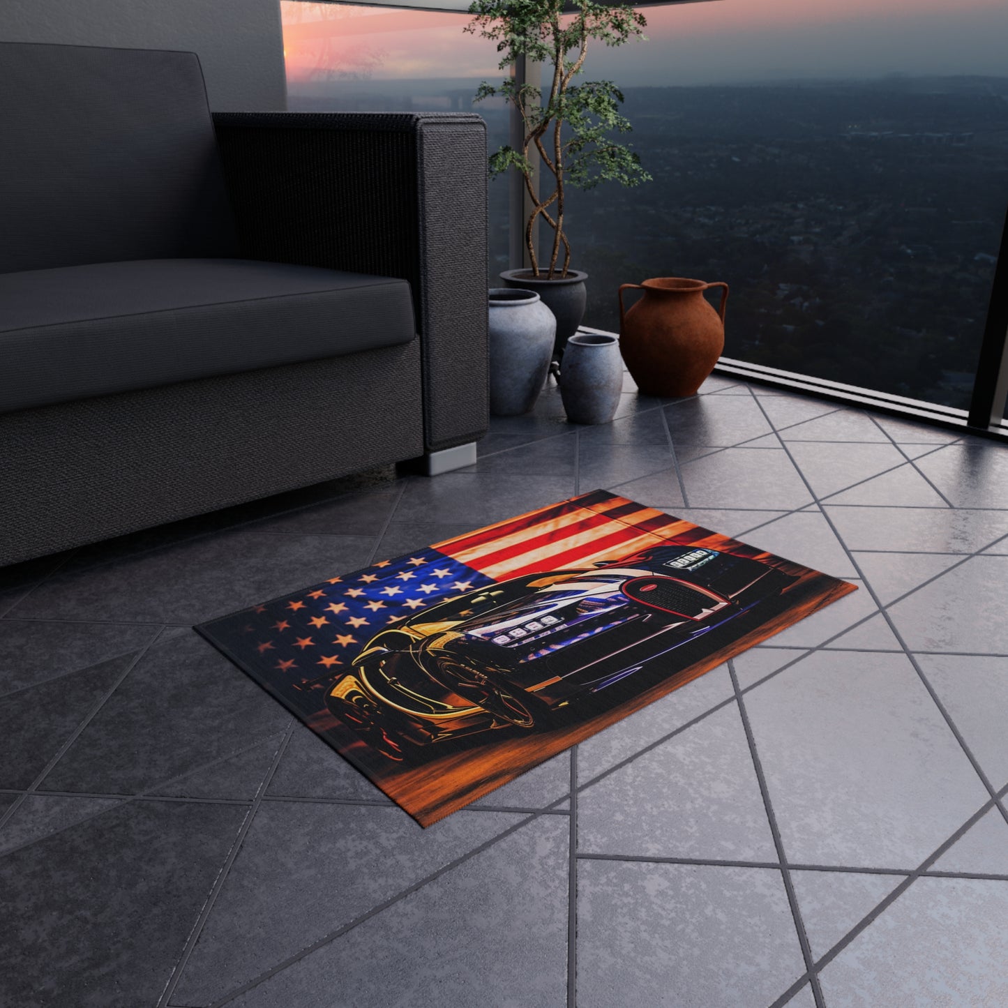 Outdoor Rug  Macro Bugatti American Flag 4