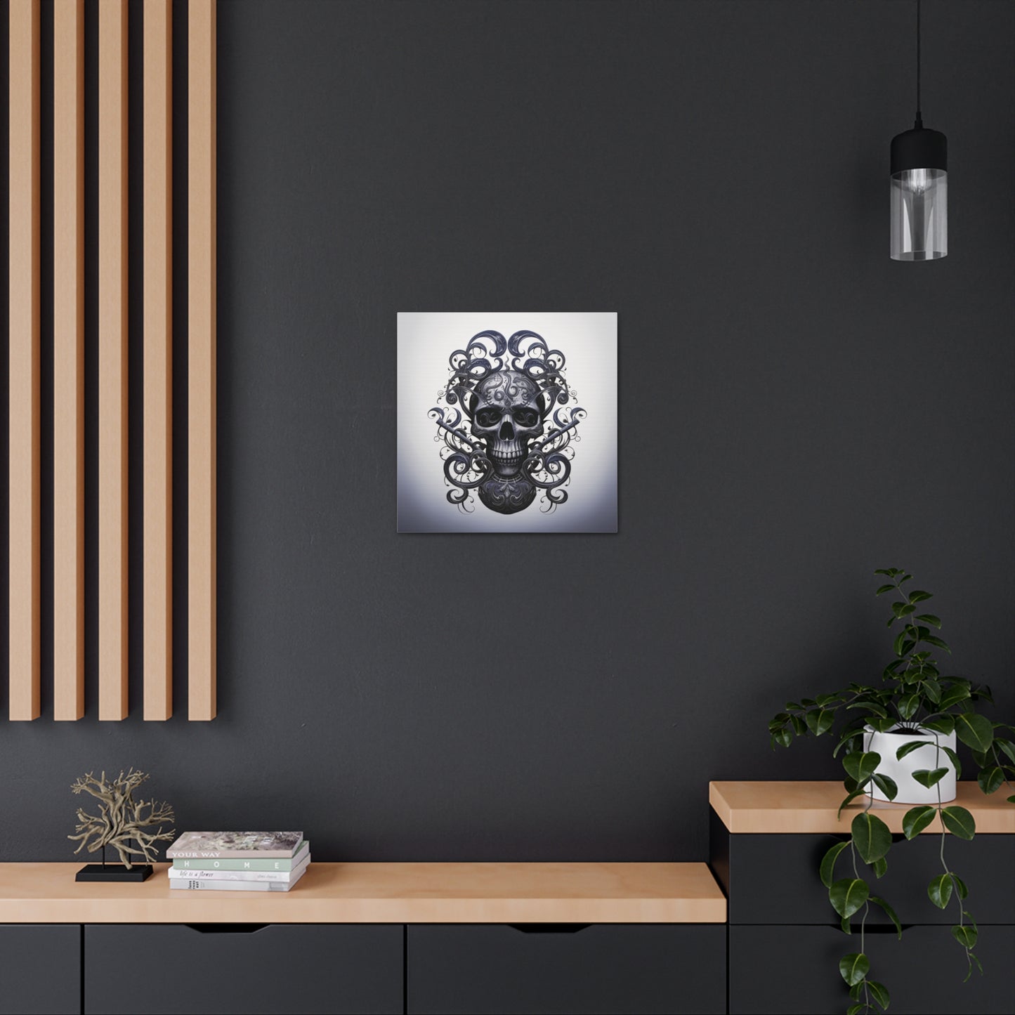 Canvas Gallery Wraps Skull Treble Clef 1