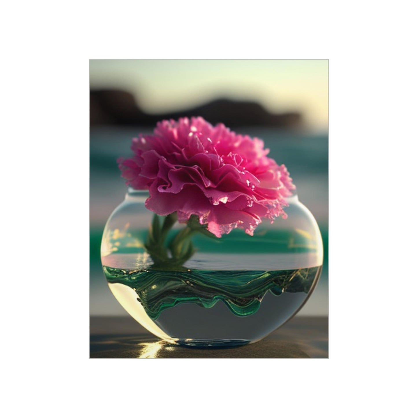 Premium Matte Vertical Posters Carnation 3