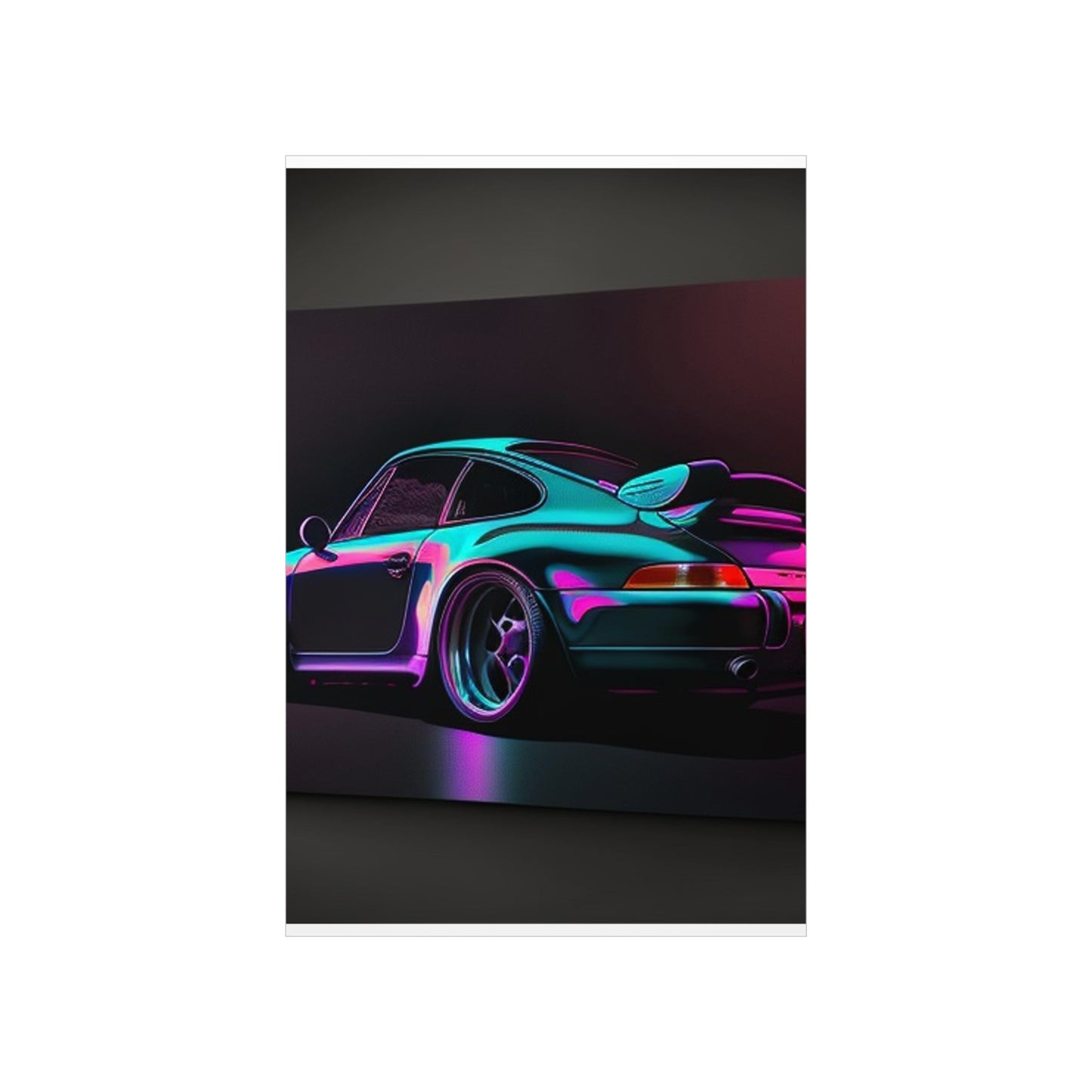 Premium Matte Vertical Posters Porsche Purple 1