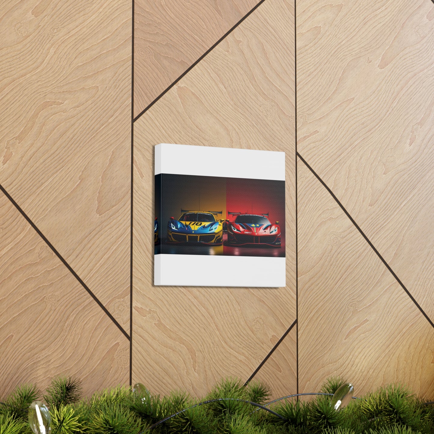 Canvas Gallery Wraps Ferrari Red Blue 3