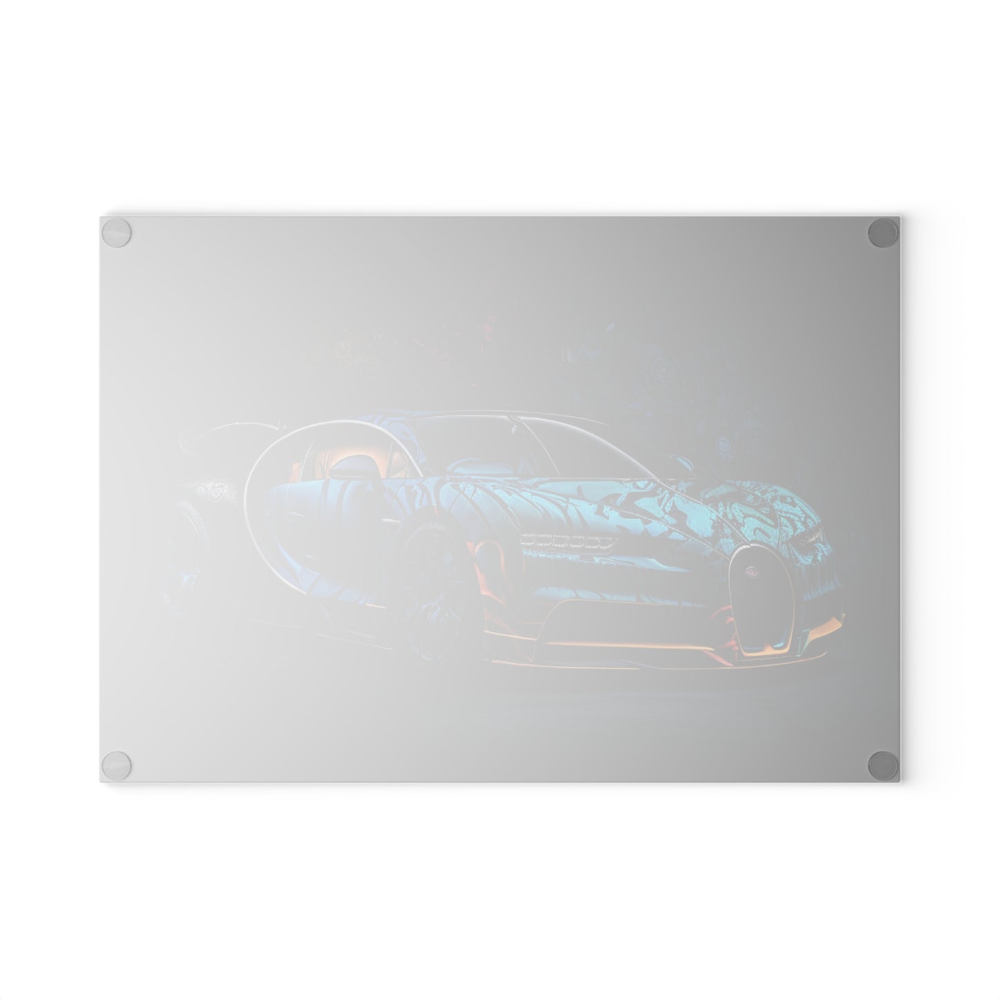 Glass Cutting Board Bugatti Blue 3