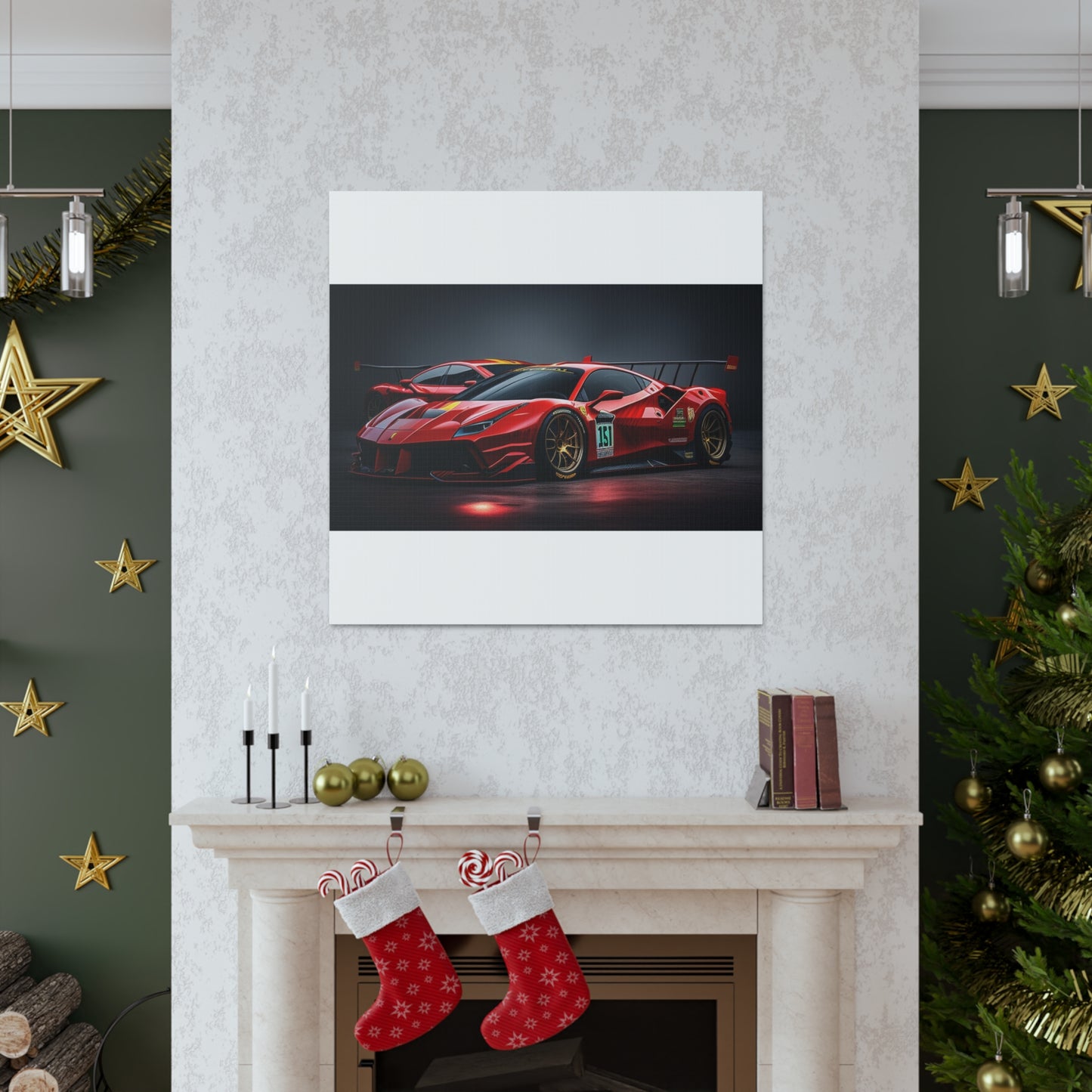 Canvas Gallery Wraps Ferrari Red 2