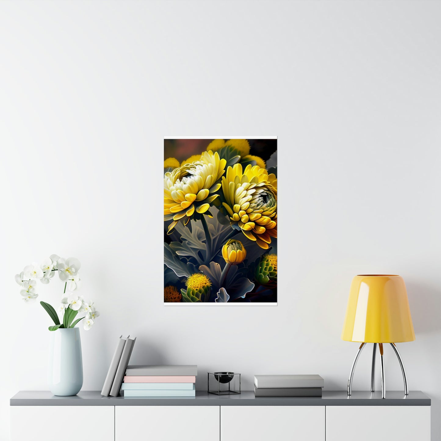 Premium Matte Vertical Posters Yellow Hermosas Flores Amarillas 2