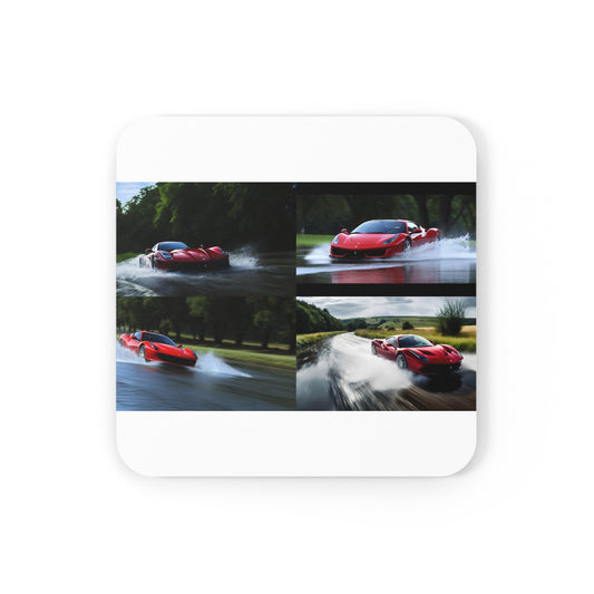 Corkwood Coaster Set Water Ferrari Splash 5