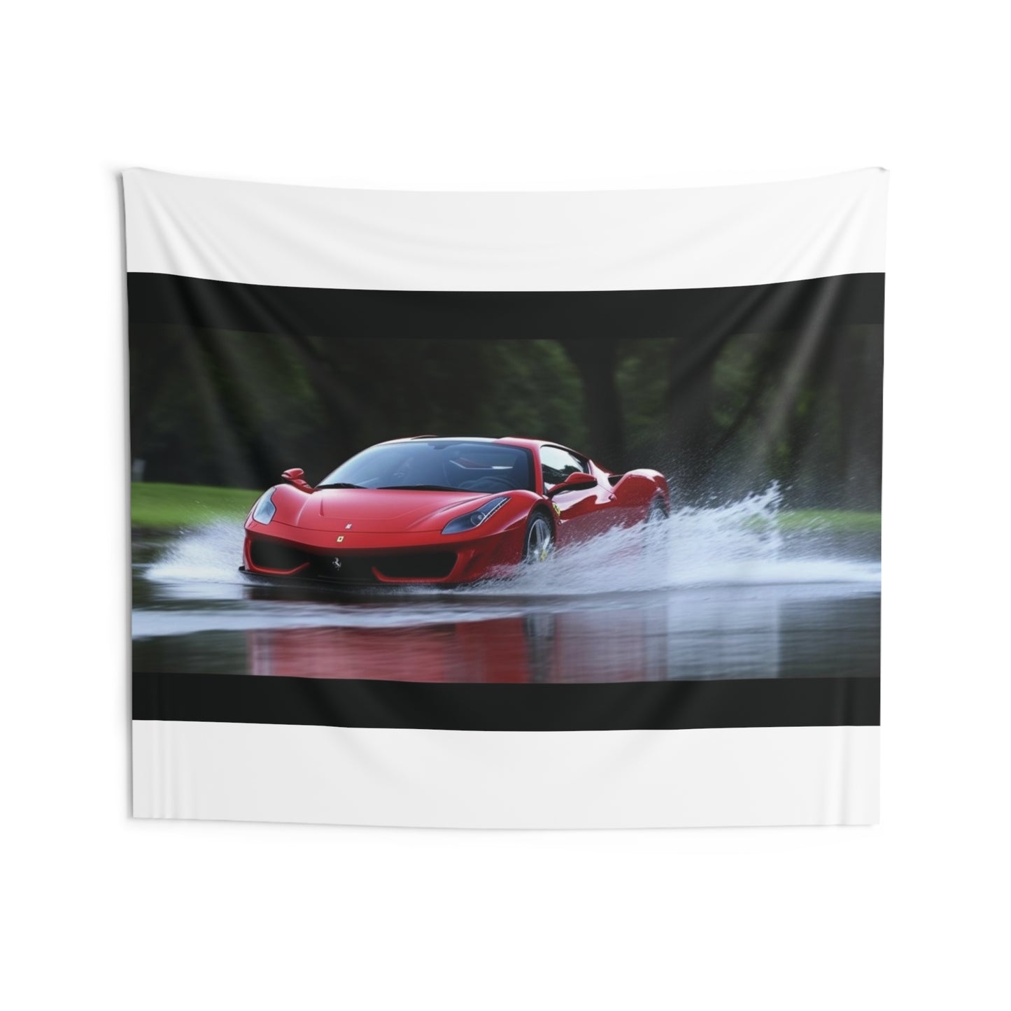 Indoor Wall Tapestries Water Ferrari Splash 2