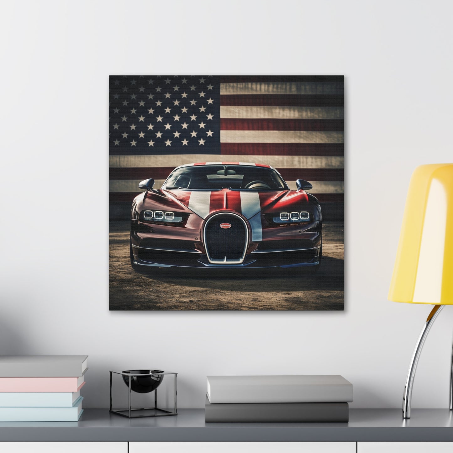 Canvas Gallery Wraps Bugatti Flag 1