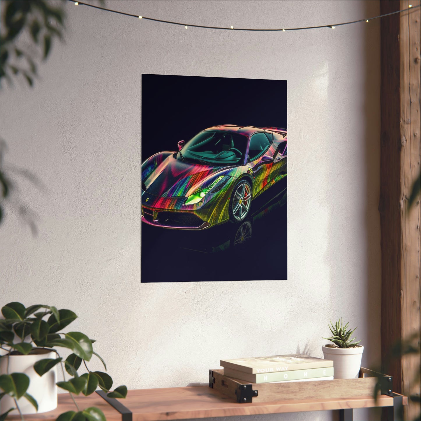 Premium Matte Vertical Posters Ferrari Color 3