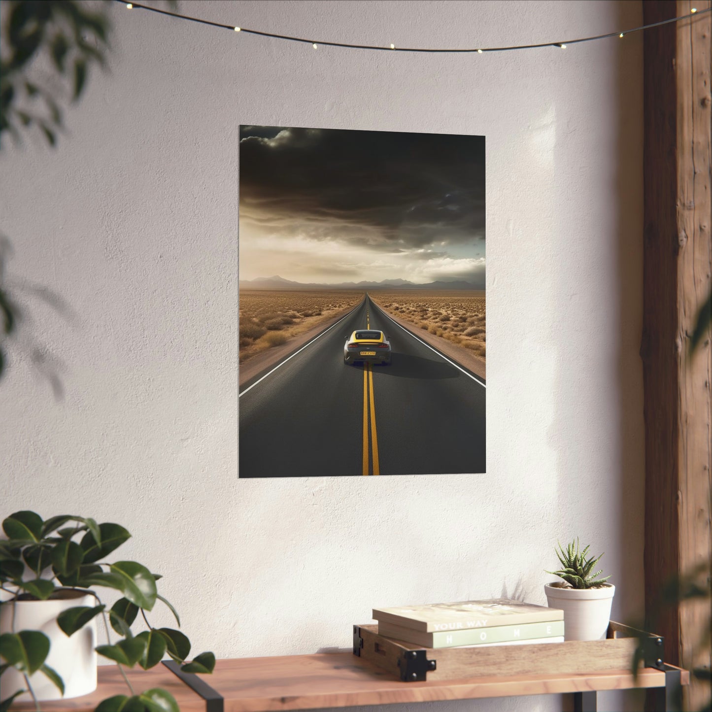 Premium Matte Vertical Posters Ferrari Road 2