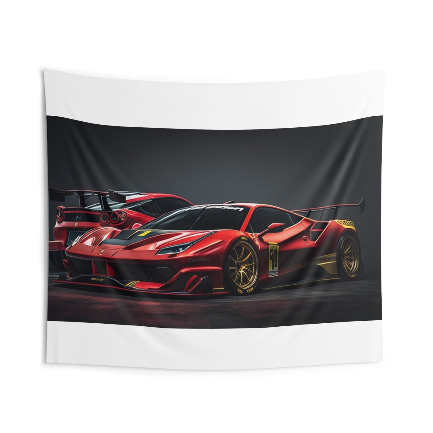 Indoor Wall Tapestries Ferrari Red 3