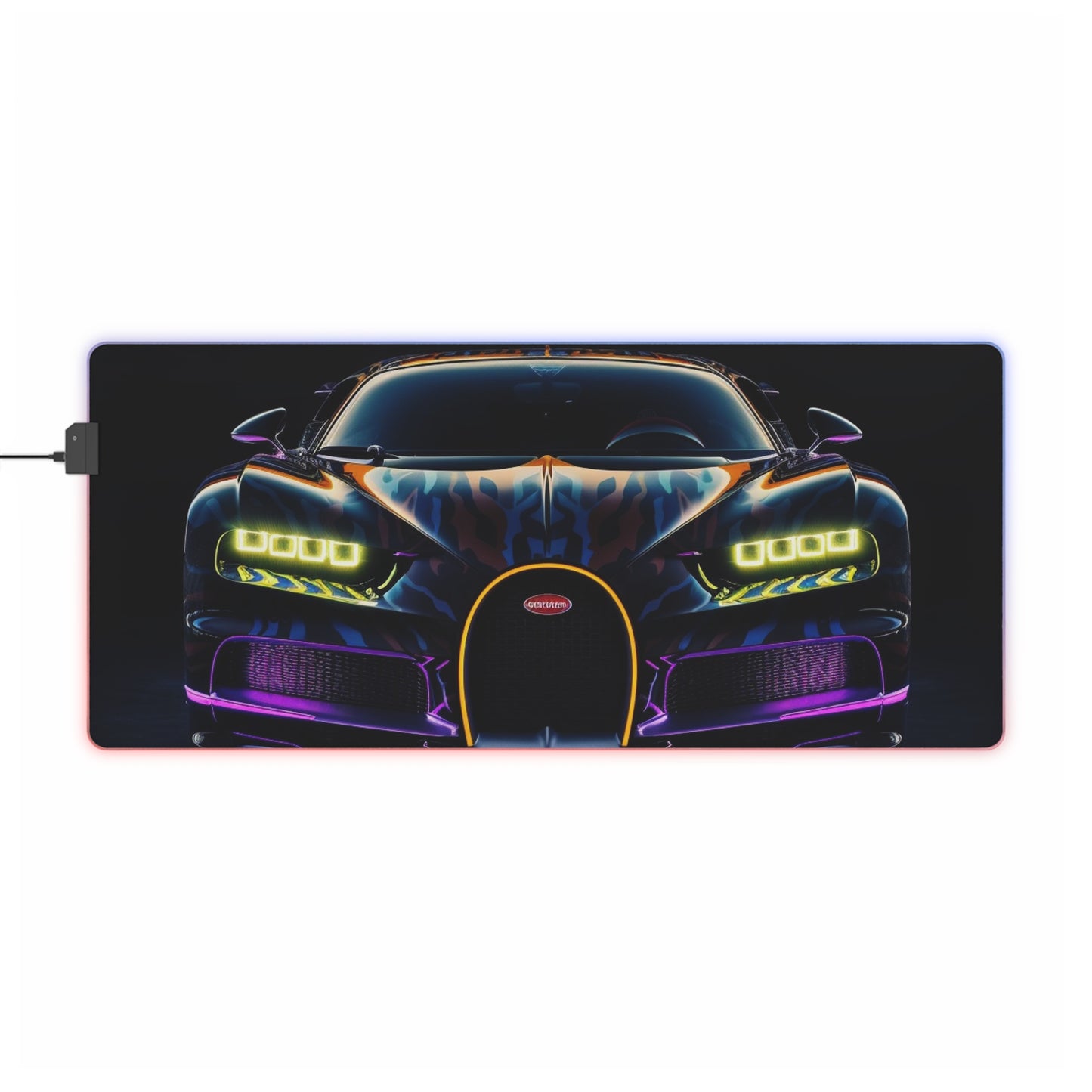LED Gaming Mouse Pad Hyper Bugatti Chiron 3